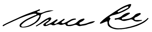 bruce lee signature